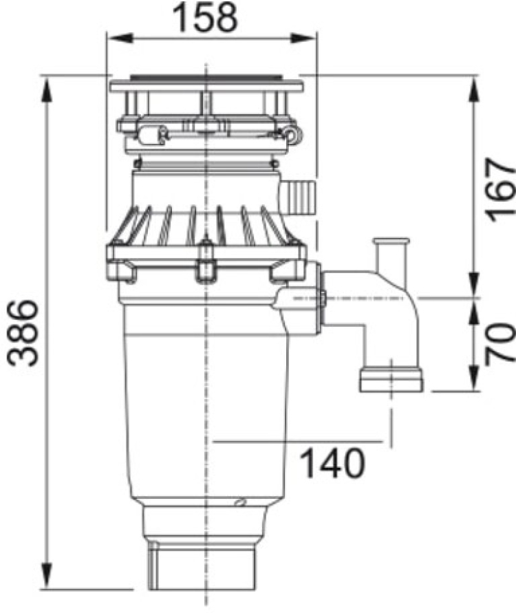 Измельчитель Franke Turbo Elite TE-75S